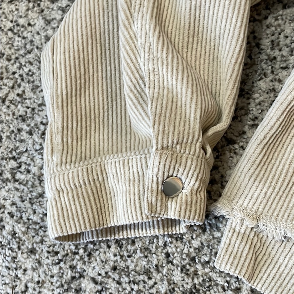 Pink Lily Corduroy Jacket cream women’s size xl - Picture 7 of 10